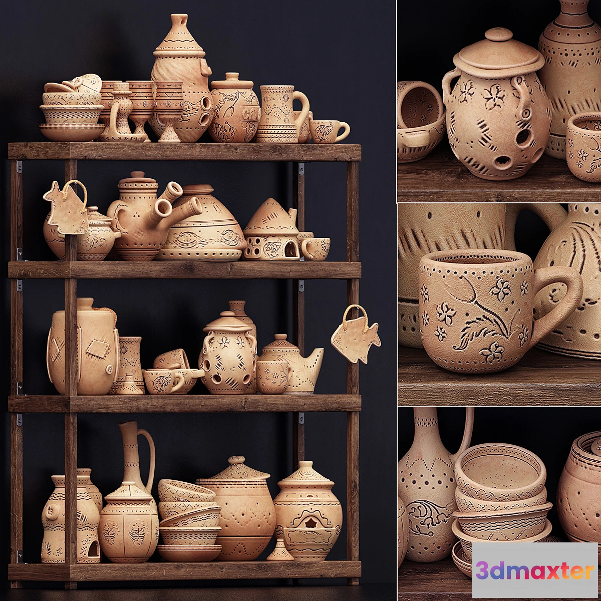 776355 - Dishes clay n22 _ Clay dishes No. 22 - No.2