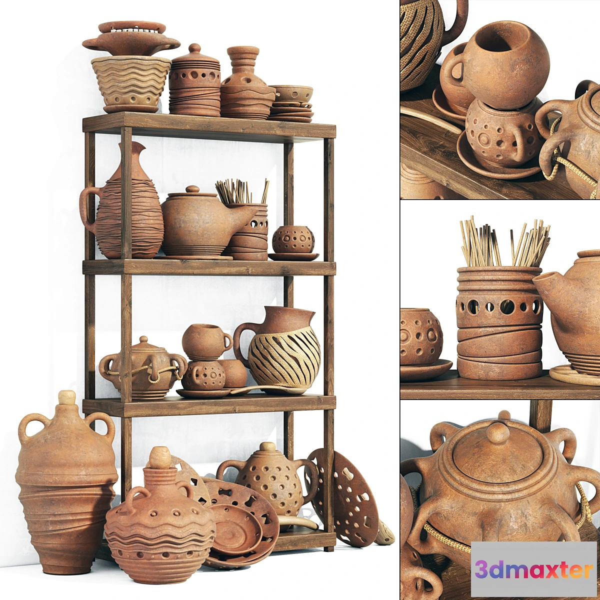 776465 - Dishes clay rack n8 _ Pottery rack N8