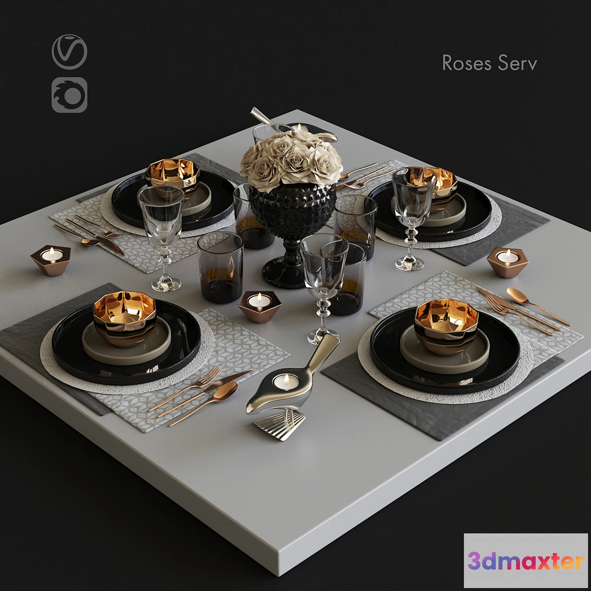 776501 - Serving with roses - No.2