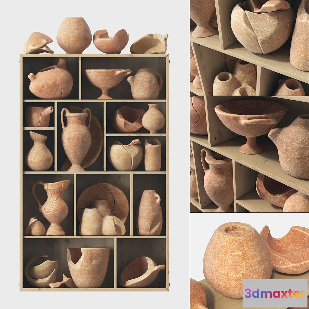 787628 - Dishes old clay splinter decor n1 _