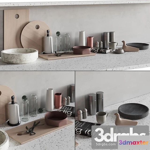 980512 - 066 Kitchen Decor Set Accessories 01 2