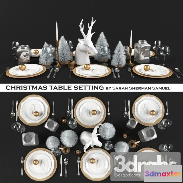 980582 - Candlelit Christmas Table