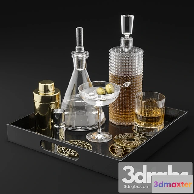 980588 - Cb2 barware coffee table decor set 1