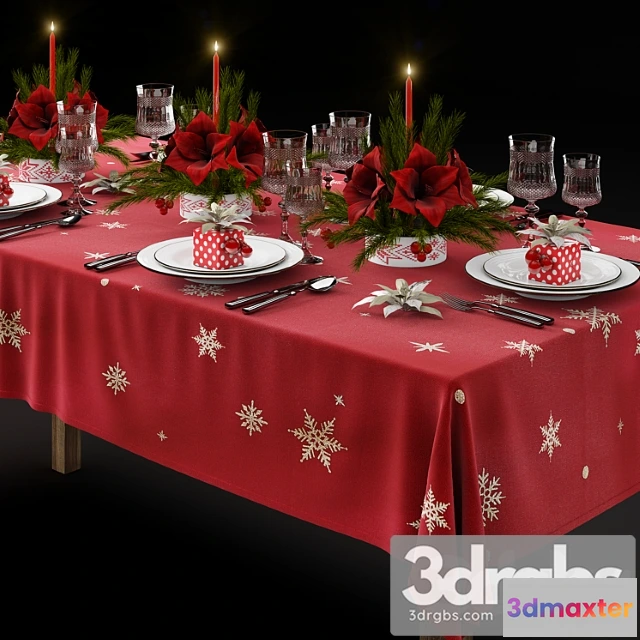 980608 - Christmas tableware