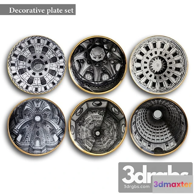 980686 - Decorative plate set 5
