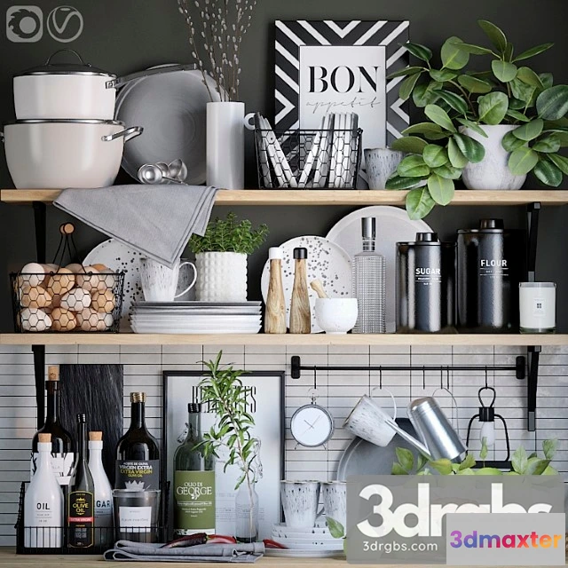 980720 - Decorative set for the kitchen 2