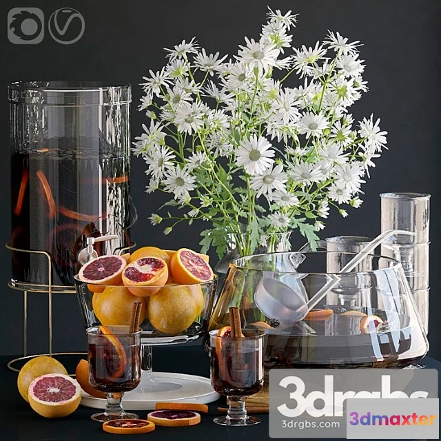 980742 - Decorative set with grapefruits.