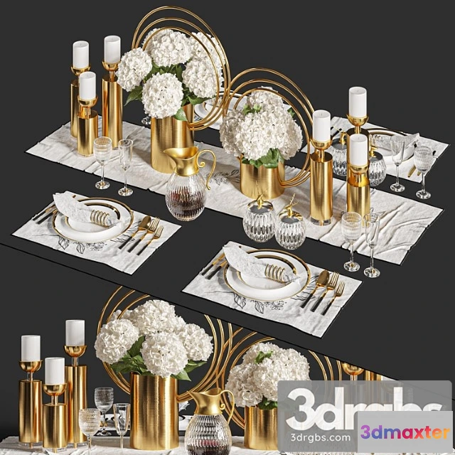 980754 - Dinner Table Set 01