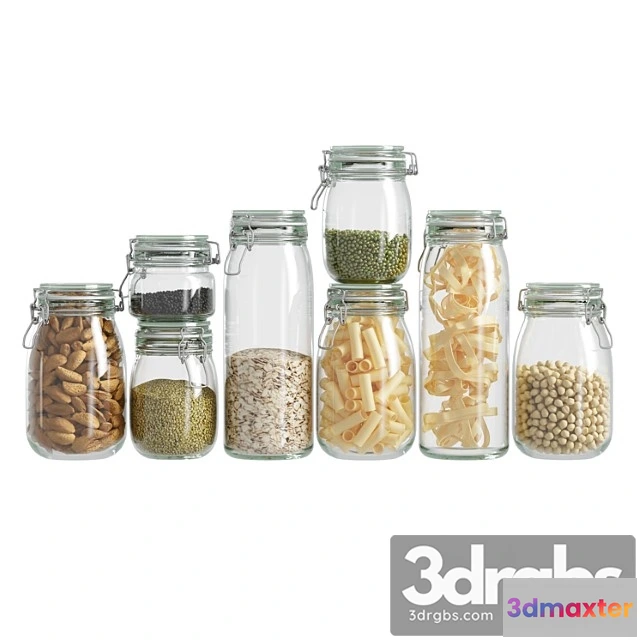 980808 - Glass Jar Set - No.2