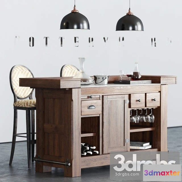 981322 - Pottery Barn Rustic UltiImate Bar