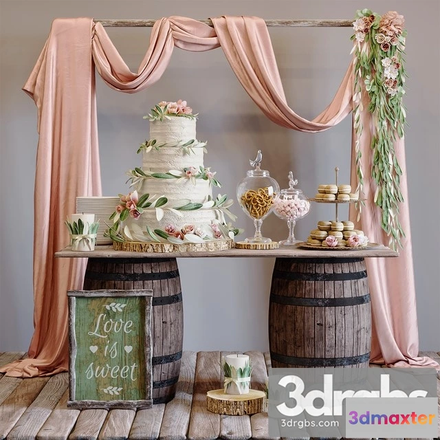 981362 - Rustic Wedding Style Sweet Table