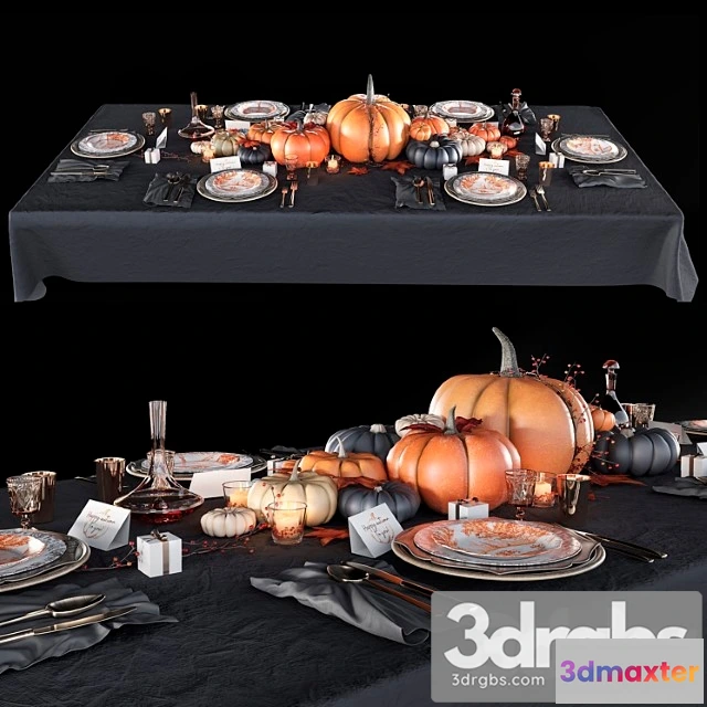 981534 - Table set with pumpkins