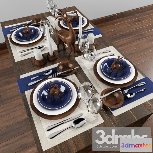 981712 - Tableware blue