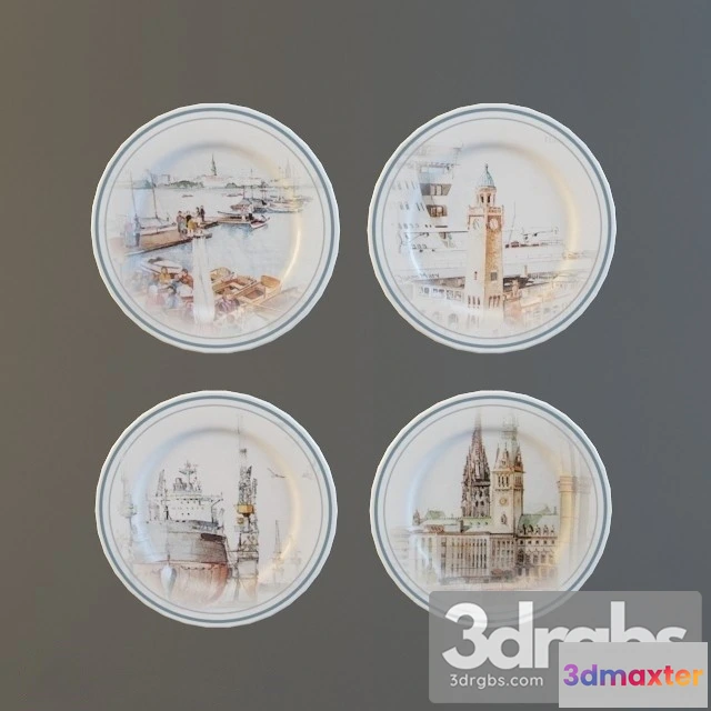 981826 - Uk Sence Plate Set