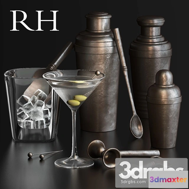 981834 - Vintage hotel oil-rubbed bronze bar collection