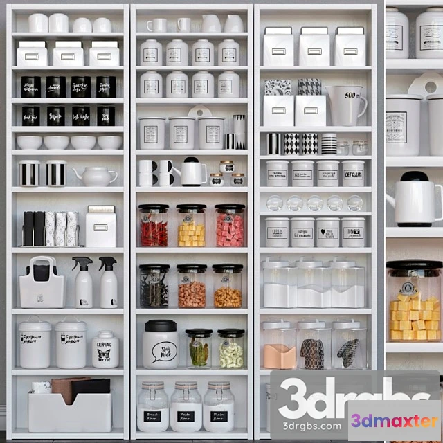 981850 - Wardrobe with kitchen accessories. kitchenware