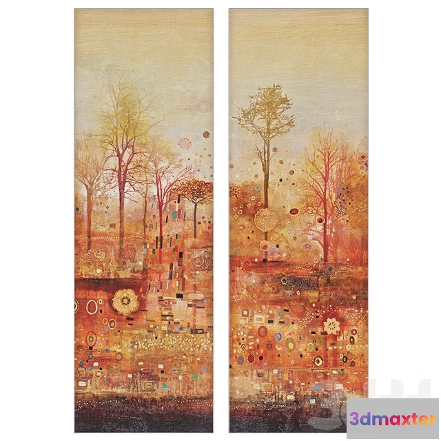 1073160 - Autumn Delight Canvas Art (Set of 2) - 206717
