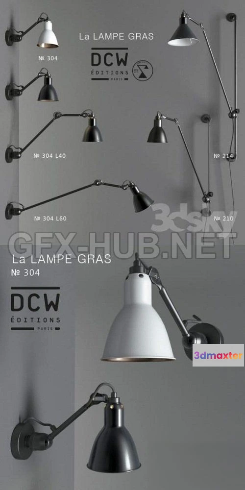 1075282 - Bra Set  La Lampe GRAS 3d model - 208839