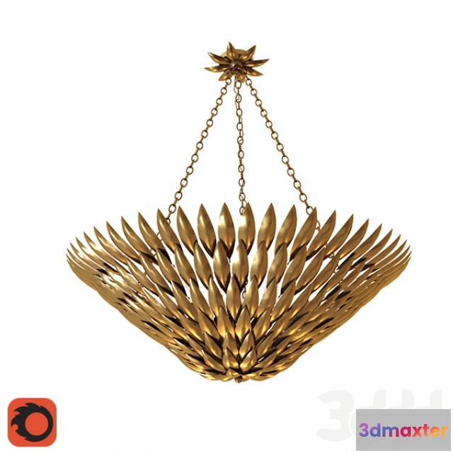 1075420 - Broche 8 Lights Antique Gold Chandeler - 208977