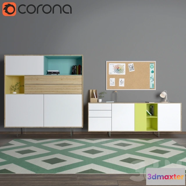 1075608 - Cabinets by Simple Furniture studio + B-Chain Lamp by Cho Hyung Suk Design - 209165