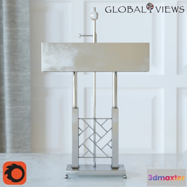 1076028 - Carter Desk Lamp-Nickel - 209585