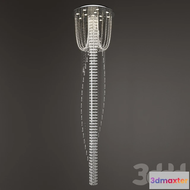 1078024 - Crystal World 13-Light Chrome Flushmount - 211581