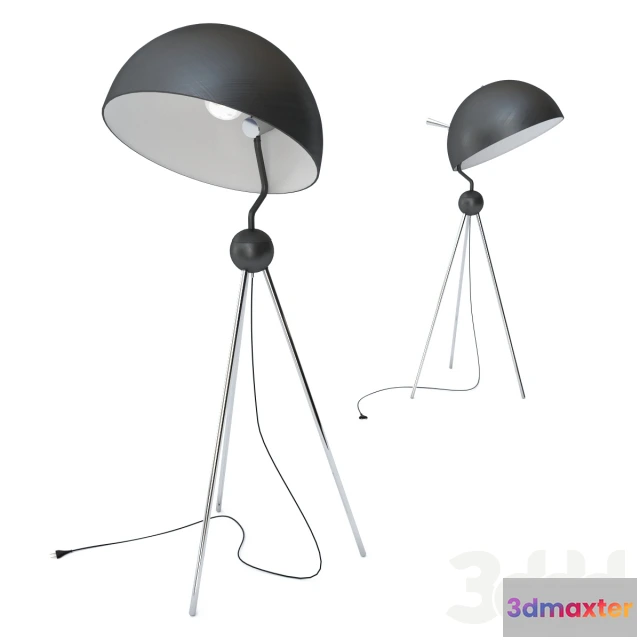 1081072 - Floor Lamp Tripot Half Bowl - 214629