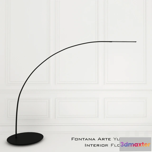 1081218 - Fontana Arte Yumi Black Interior Floor Lamp - 214775