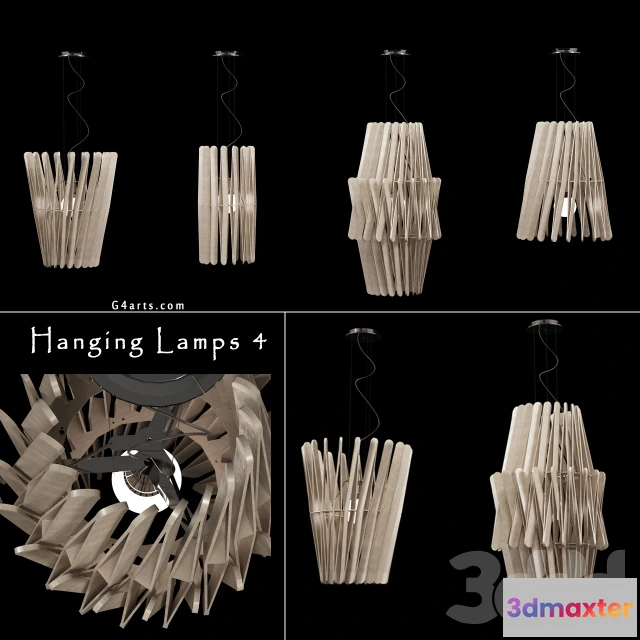 1082530 - Hanging Lamps Wooden 4 - 216087