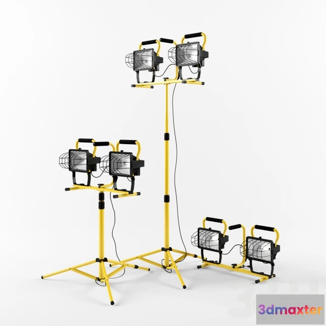 1083764 - Ironton Halogen Dual Head Tripod Worklight — 1000 Watts16,000 LumensModel - L9001 - 217321