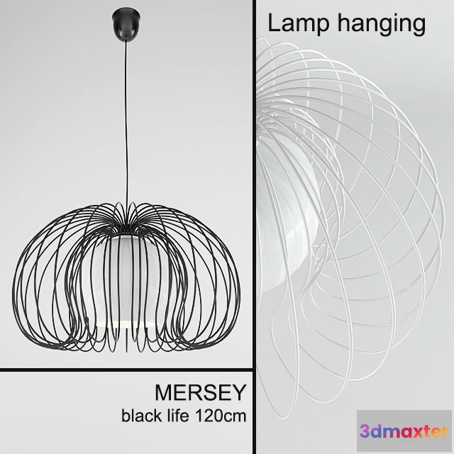 1084972 - Lampa wiszaca MERSEY black - 218529