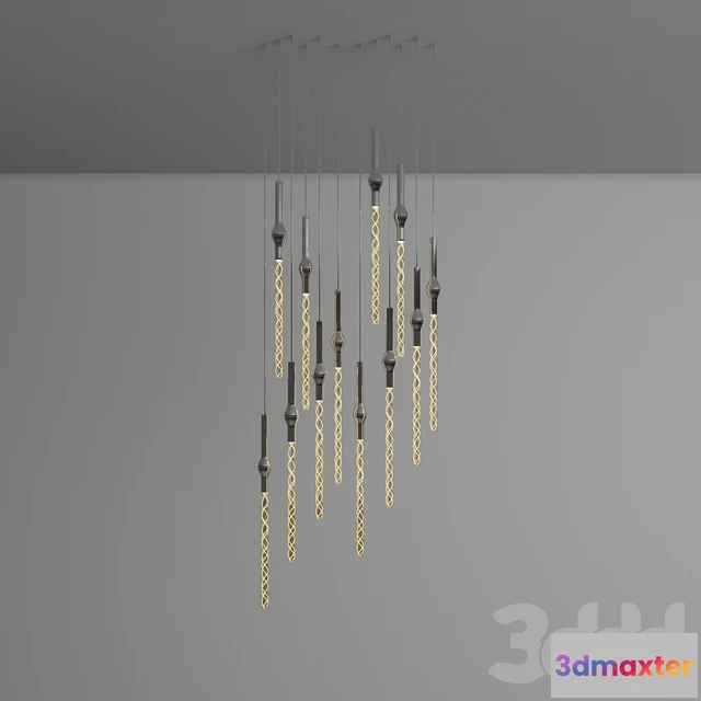 1089900 - Rain LED Round Multi-Light Pendant by Sonneman - 223457
