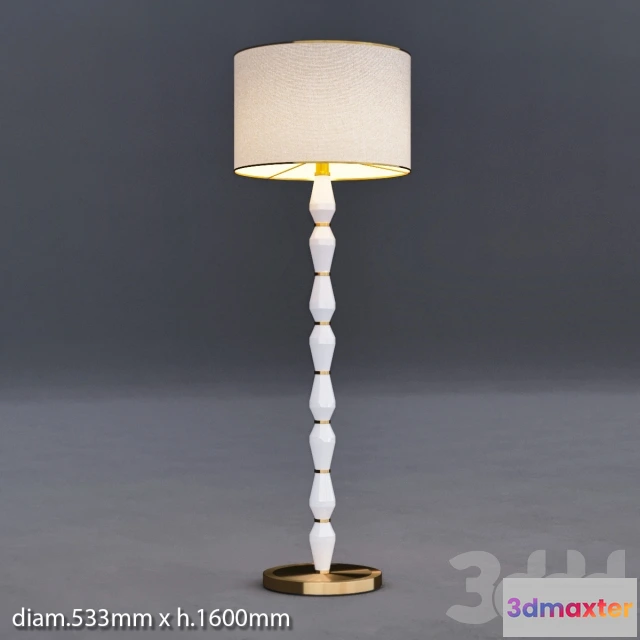 1090448 - Roar + Rabbit Faceted Glass Floor Lamp - 224005