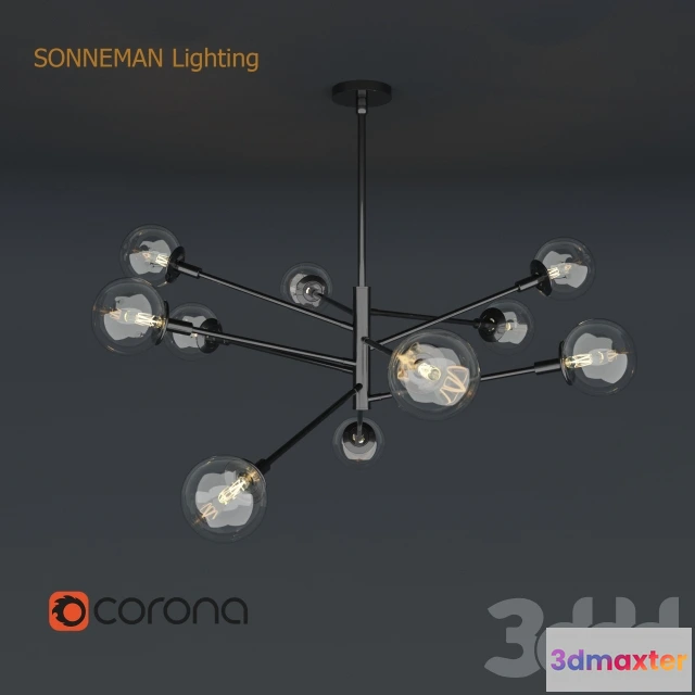 1092328 - Sonneman Lighting Orb 10-Light Radial Pendant - 225885