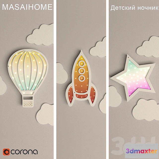 1097638 - Детский ночник MASAIHOME TOUCHLIGHT - 231195