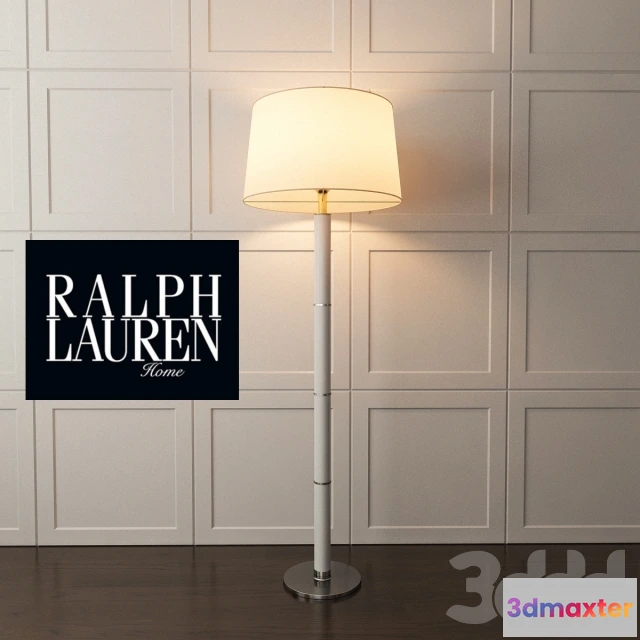 1106020 - Торшер Ralph Lauren mod UPPER FIFTH FLOOR LAMP - IVORY CROC  POLISHED NICKEL - 239577