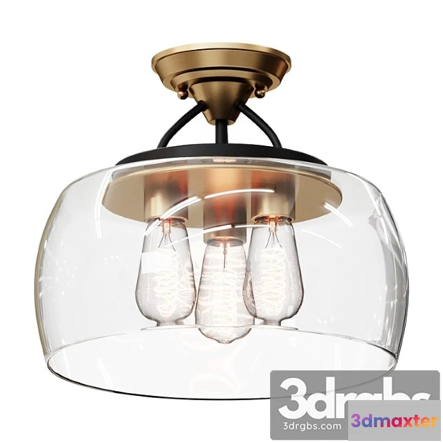 1044598 - Chandelier mod bowl ceiling light - large sku fm19050 ab lamp