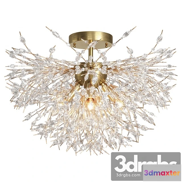 1044610 - Coruscating beads semi flush ceiling light