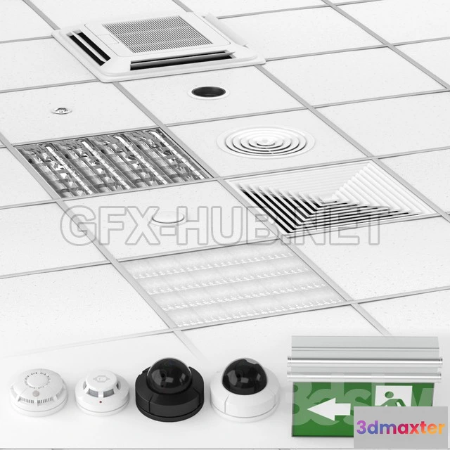 1072752 - Armstrong ceiling system with a set of elements - 206309