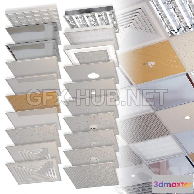 1091254 - Set of elements for suspended ceiling Armstrong - 224811