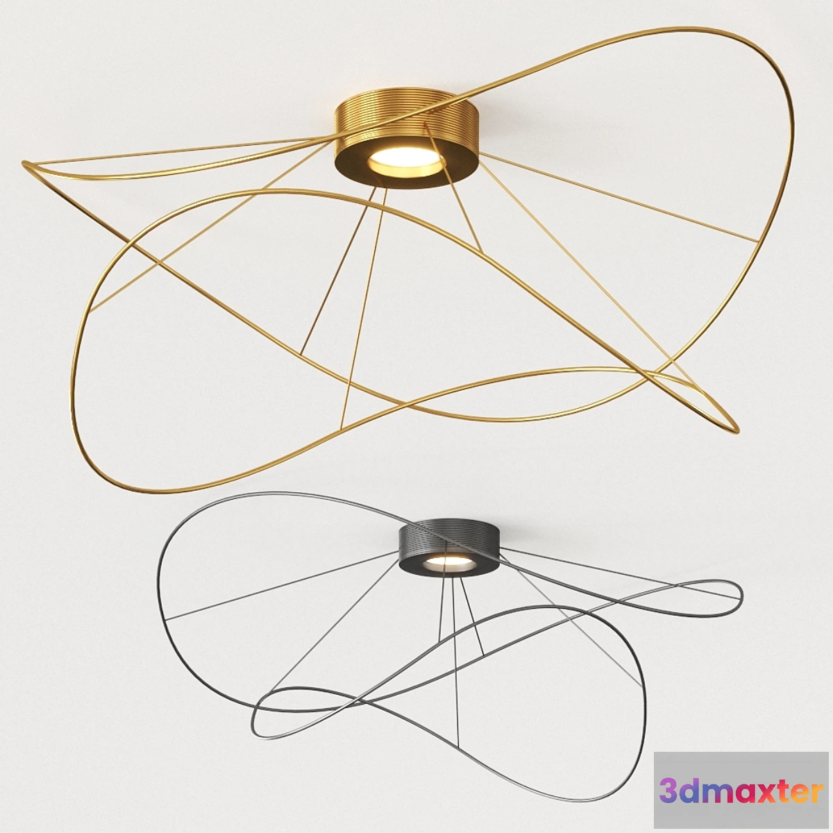 1303300 - HOOPS by AXOLIGHT Ceiling lamp 3D Max