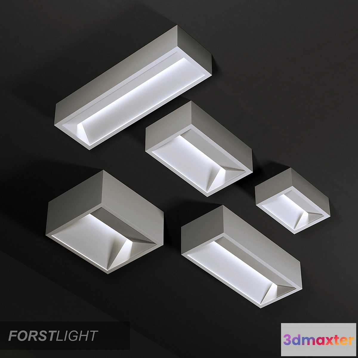 1306052 - Ceiling lamp Forstlight Chess 6 3D Max