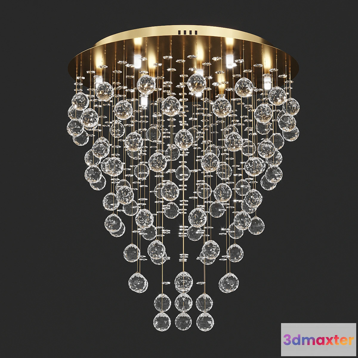 1307555 - Maytoni 58591 Gold 3D Max