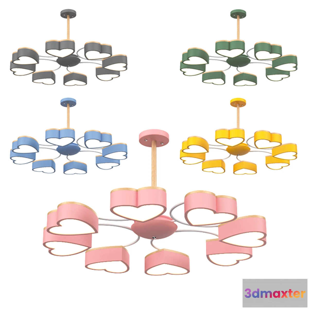 1312980 - YY LAMPATRON HEARTS 3D Max