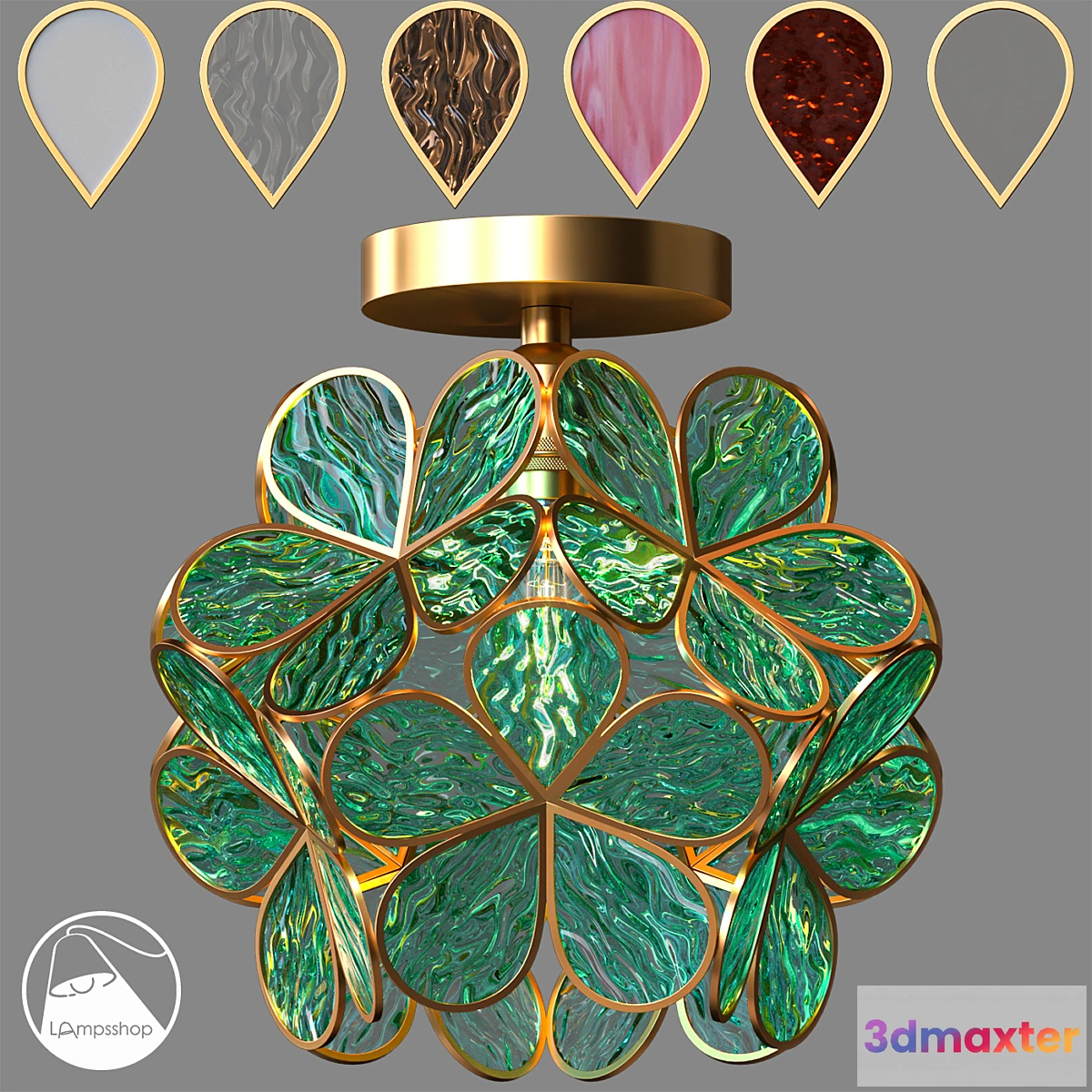 1343020 - LampsShop.ru PL3072 Chandelier Saria - No.2 3D Max