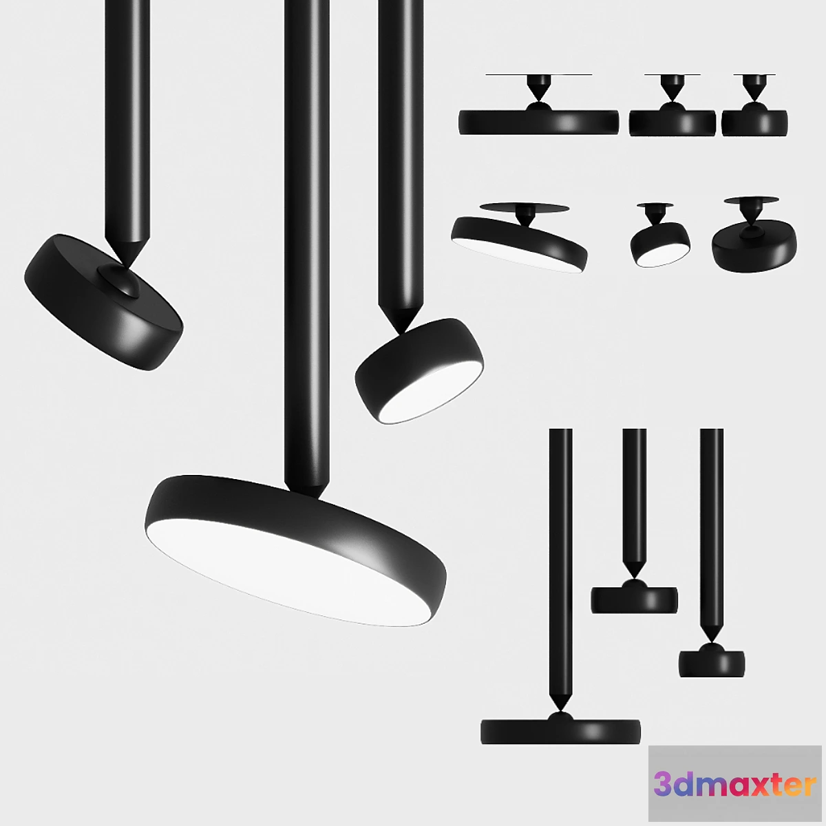 1355642 - CHORS Myco ON Myco IN Ceiling Pendant 3D Max