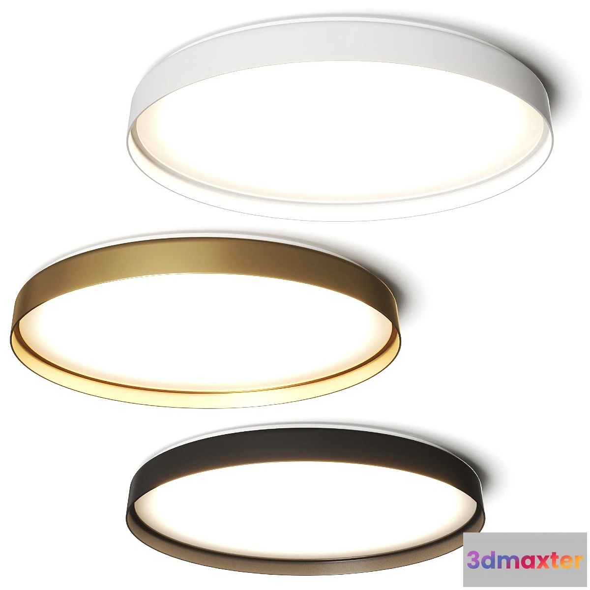 1358039 - Luceplan Compendium Plate Ceiling Lamp 3D Max