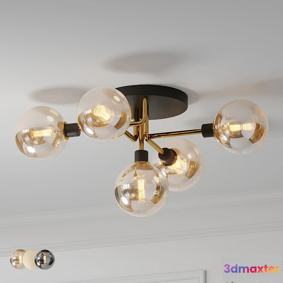 1423040 - Mid Century Style Ceiling Lamp 3D Max