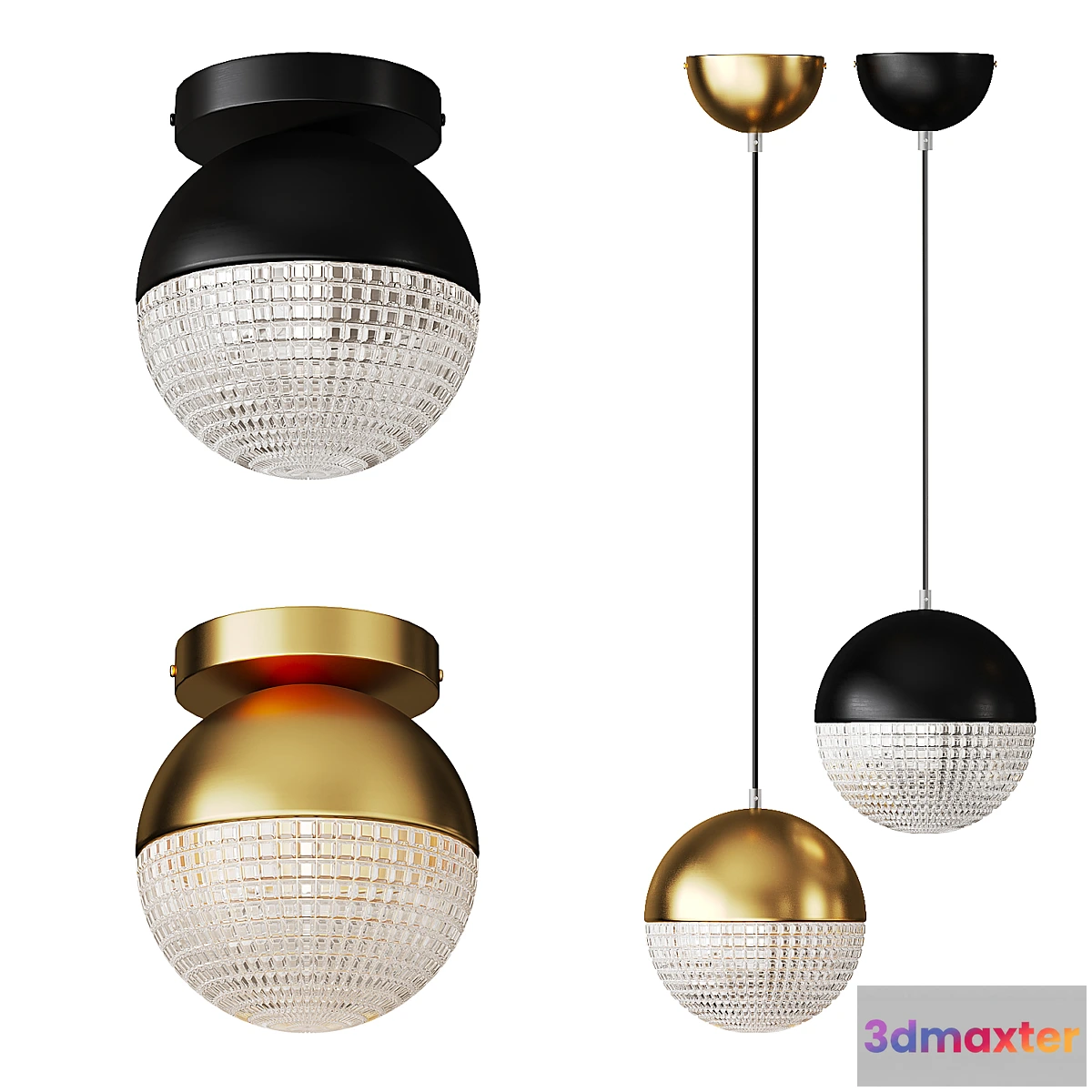 1432026 - Postmodern ball pendant lamp LYSET 3D Max