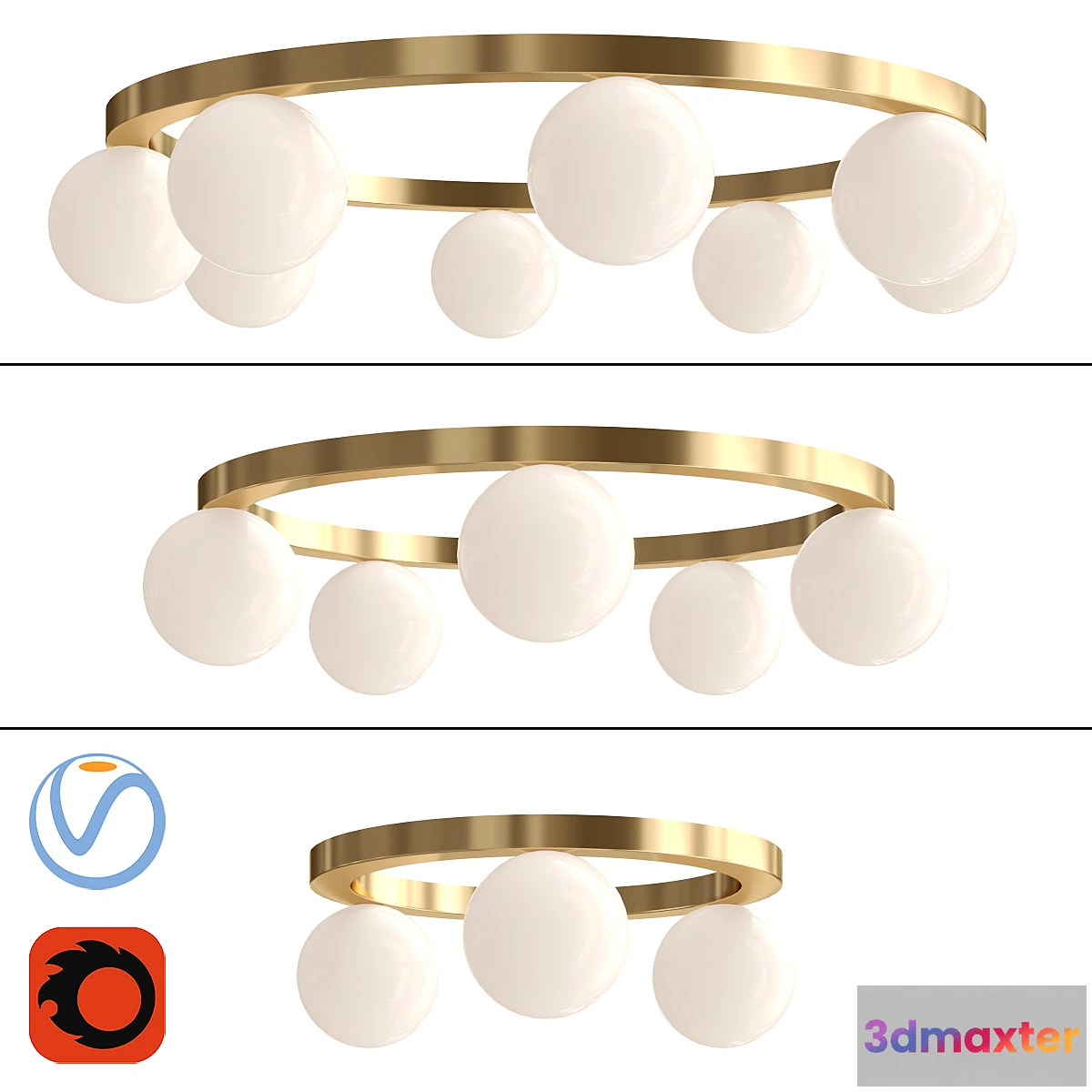 1452302 - Wreath gold 3D Max